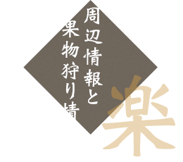 周辺情報・果物狩り情報（楽）